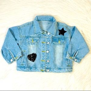 Kitty Sequence Jean Jacket